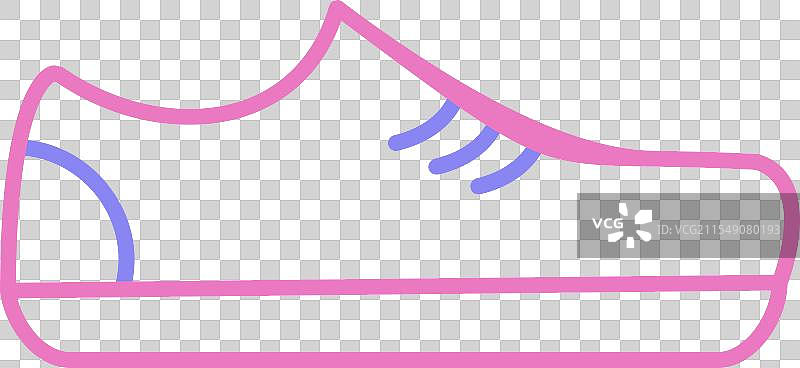 健身鞋双色图标图片素材