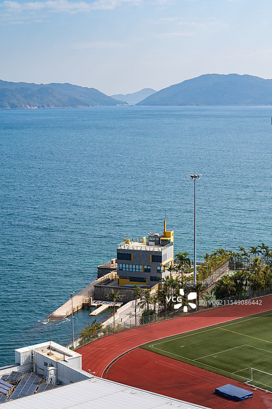 香港科技大学海边操场图片素材