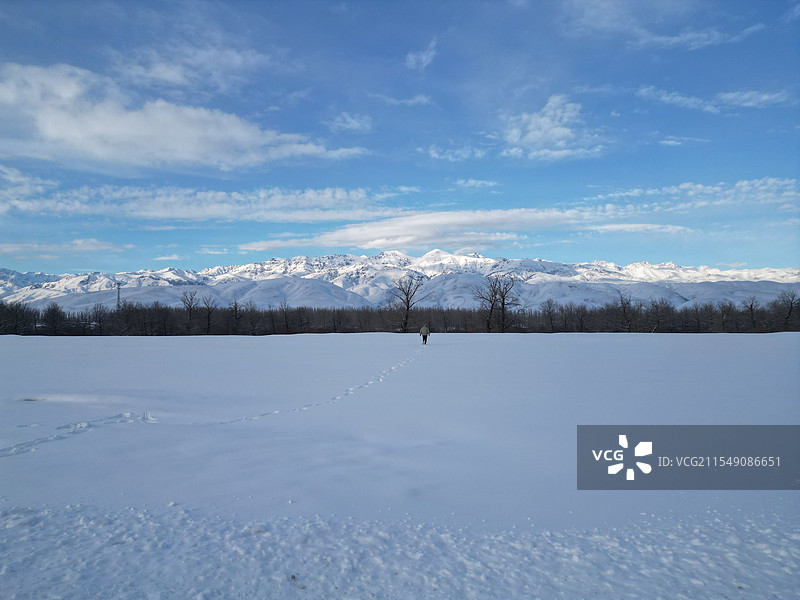 冬日那拉提图片素材