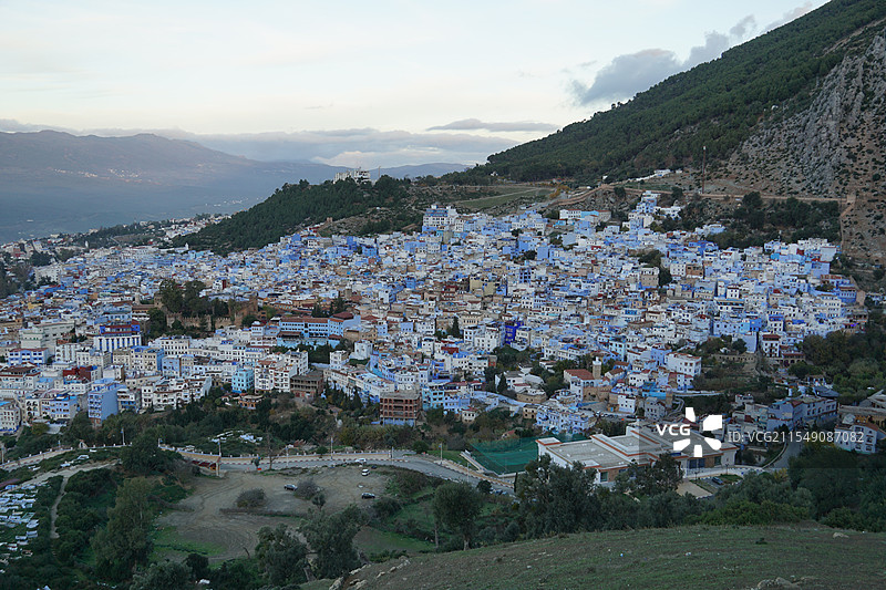 摩洛哥舍夫沙万远景图片素材
