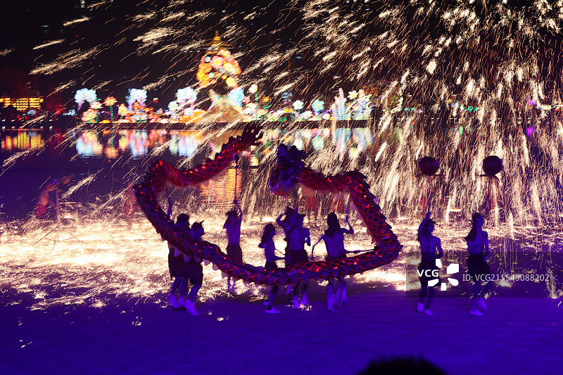 打铁花图片素材