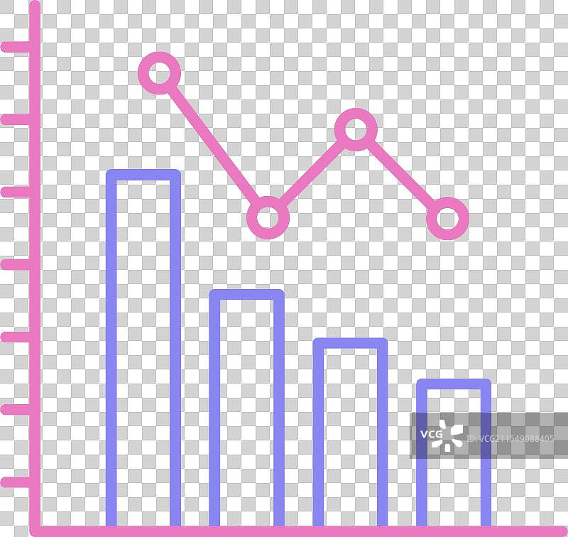 损失线条双色图标图片素材