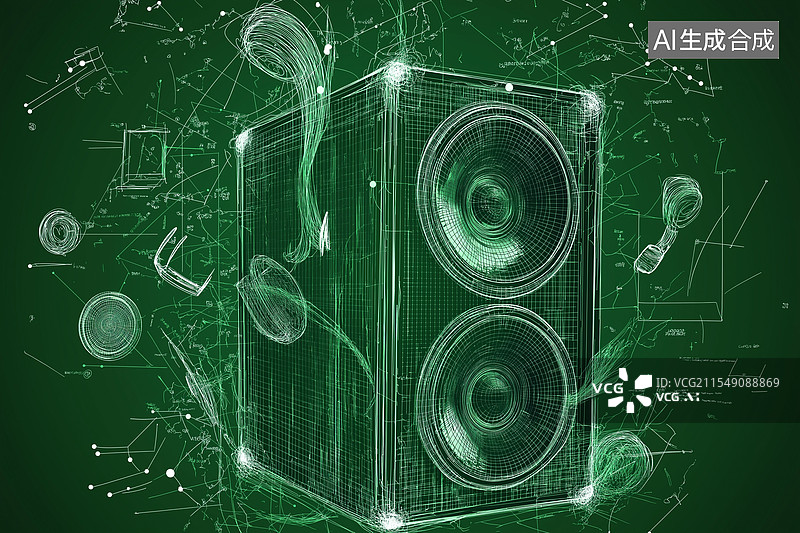 【AI数字艺术】音箱图片素材