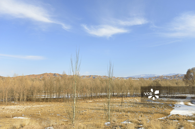 甘肃省张掖市山丹县焉支山风景图片素材