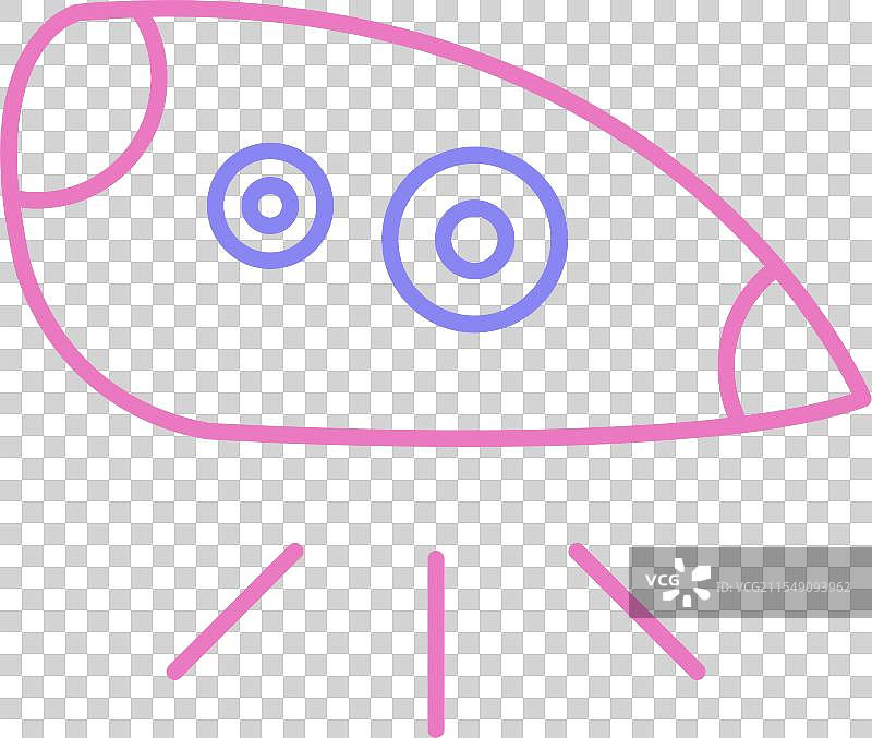 双色车灯线条图标图片素材