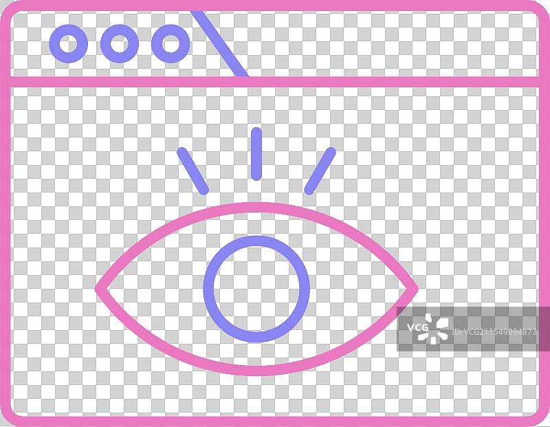 可视化线条双色图标图片素材