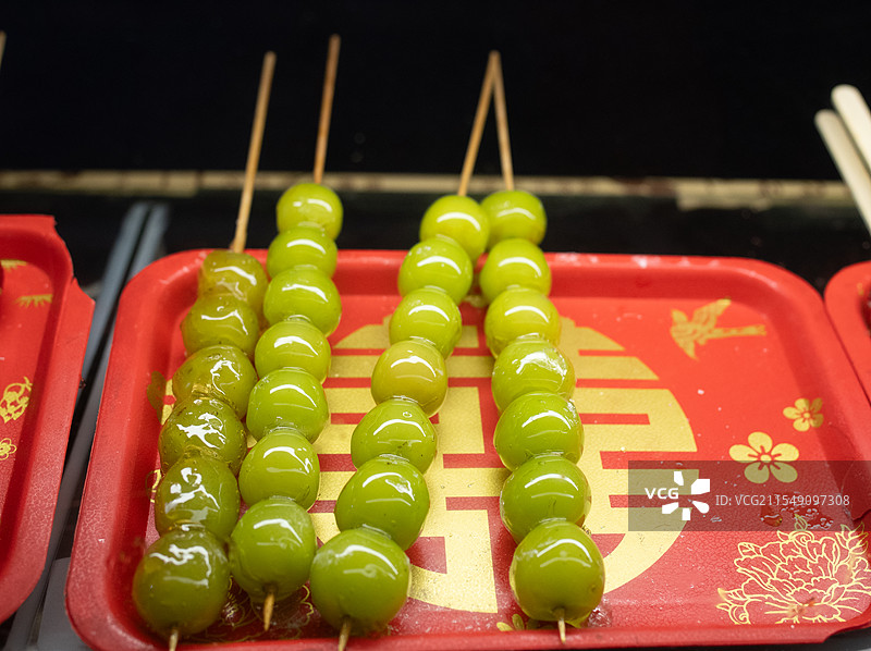 葡糖冰糖葫芦特写图片素材