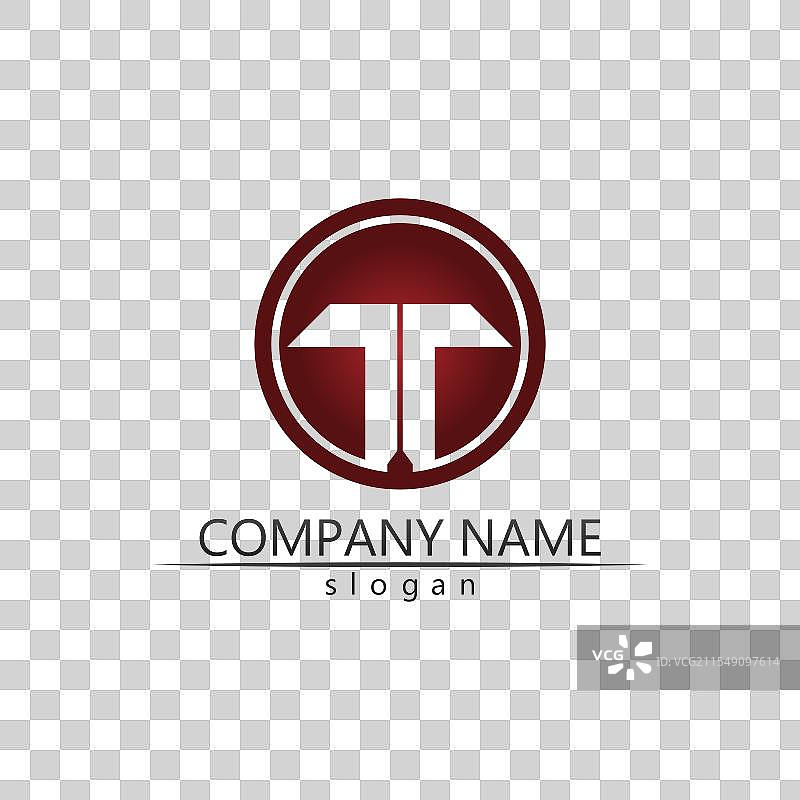 字母T的标志字体设计与图标图片素材