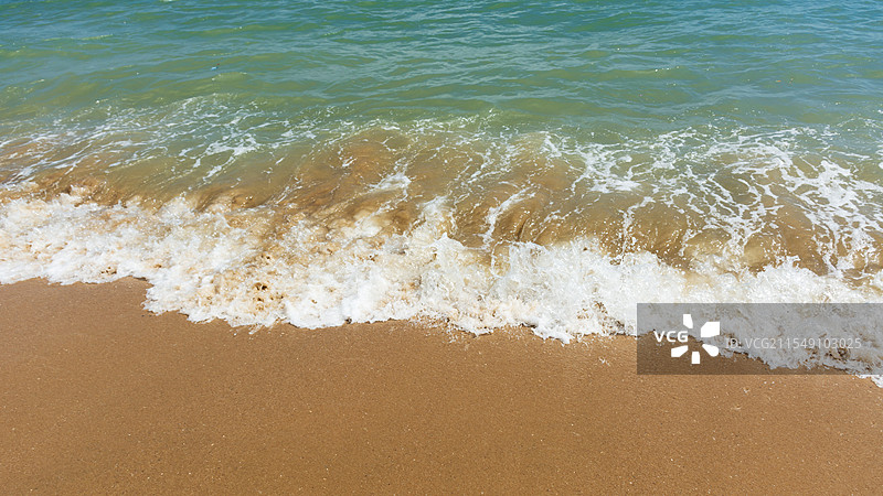 厦门黄厝海滩潮水图片素材