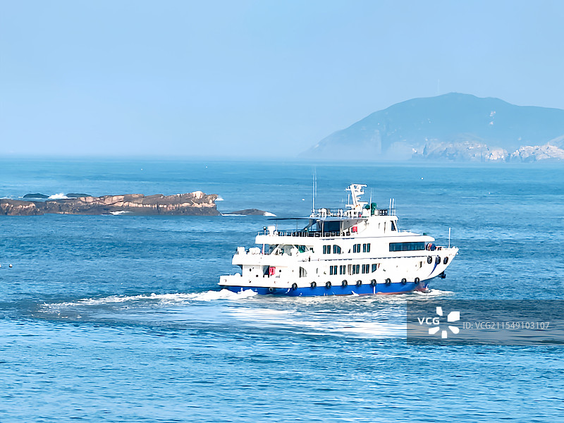 花鸟岛渡轮图片素材