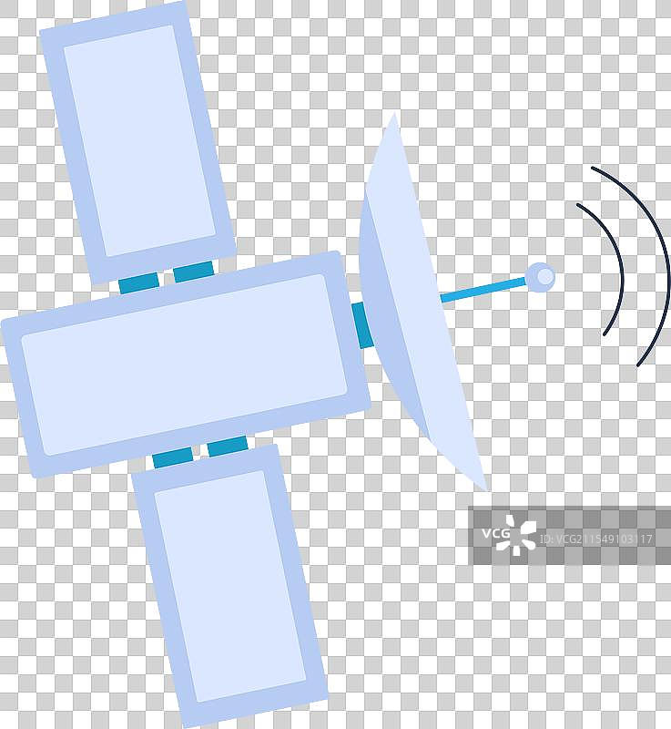 现代太空旅行者卫星传输图标图片素材