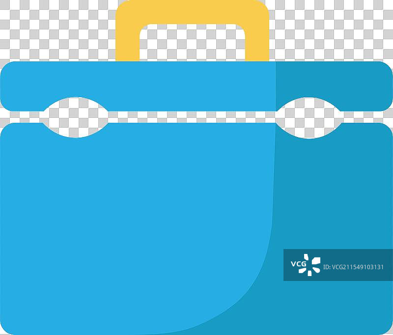 建筑工程师图标的封闭行李箱图片素材