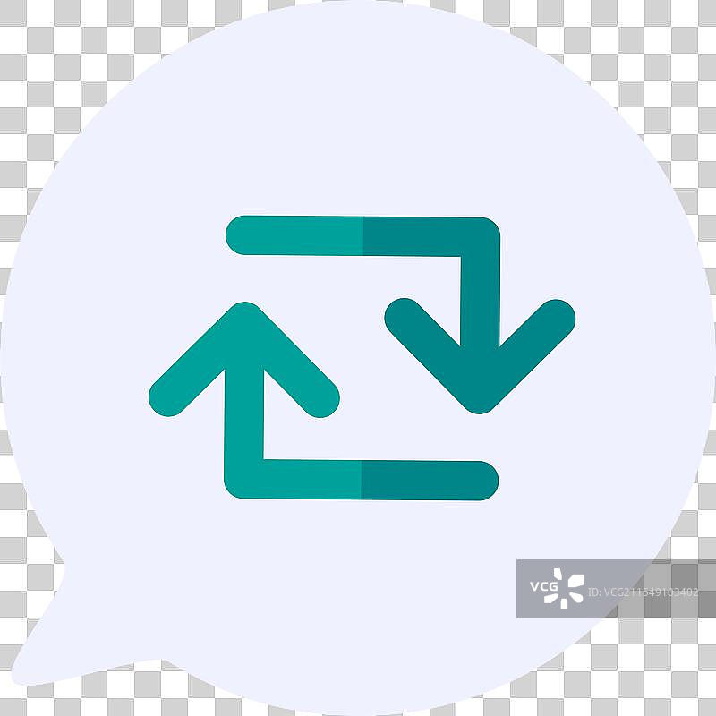 循环的方形箭头指示图标图片素材