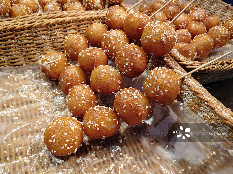 香甜的糖油粑粑图片素材