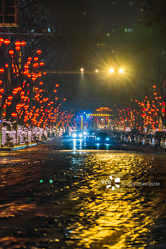 陕西府谷春节灯展图片素材