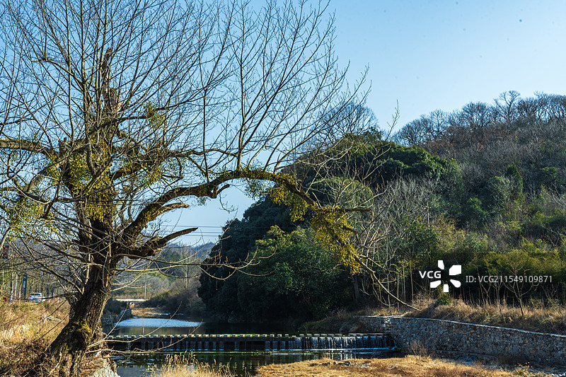河南信阳新县湿地风景图片素材