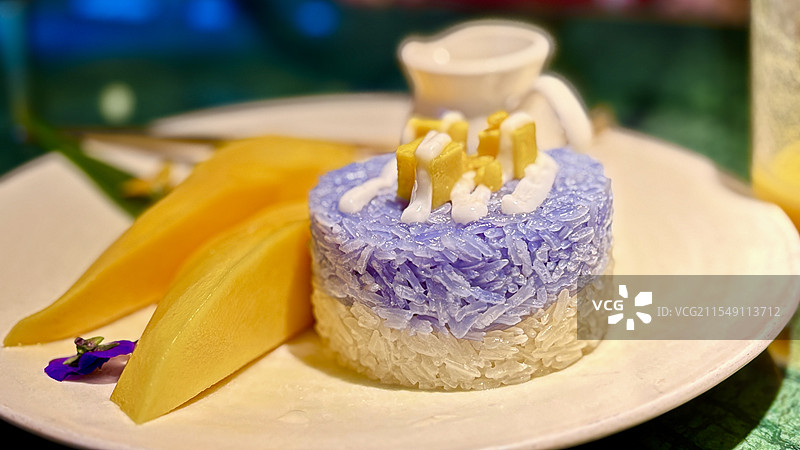 紫色糯米饭图片素材