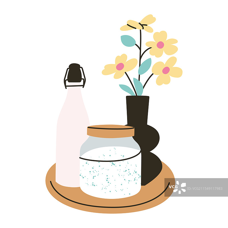 平面卡通构图图片素材