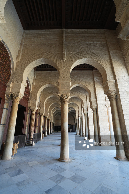 突尼斯的奥克巴大清真寺图片素材