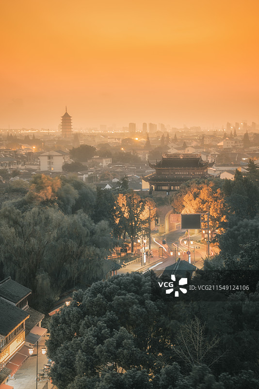 日出姑苏图片素材