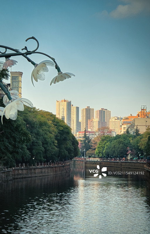 云南昆明盘龙江风光图片素材