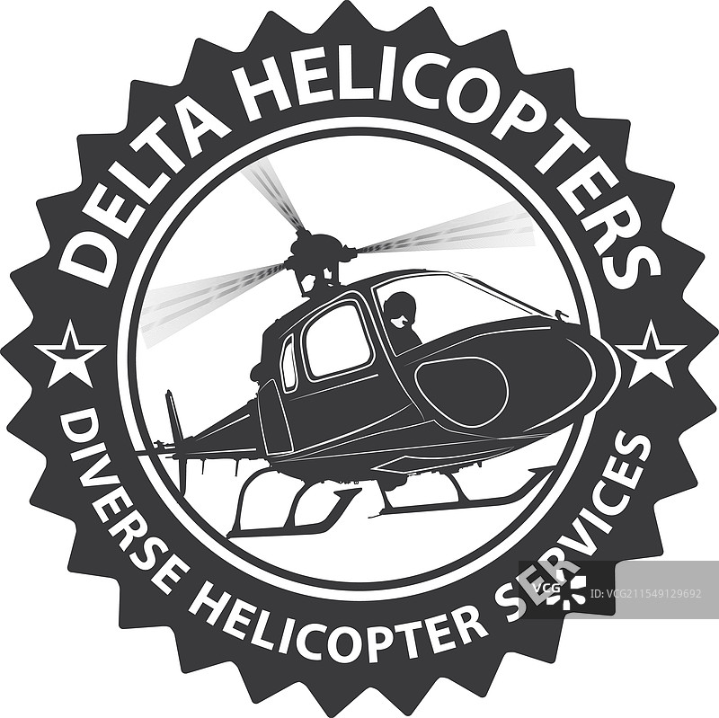 直升机圆形标志设计理念图片素材