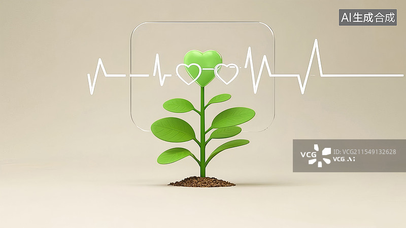 【AI数字艺术】医疗3D卡通背景中间构图图片素材