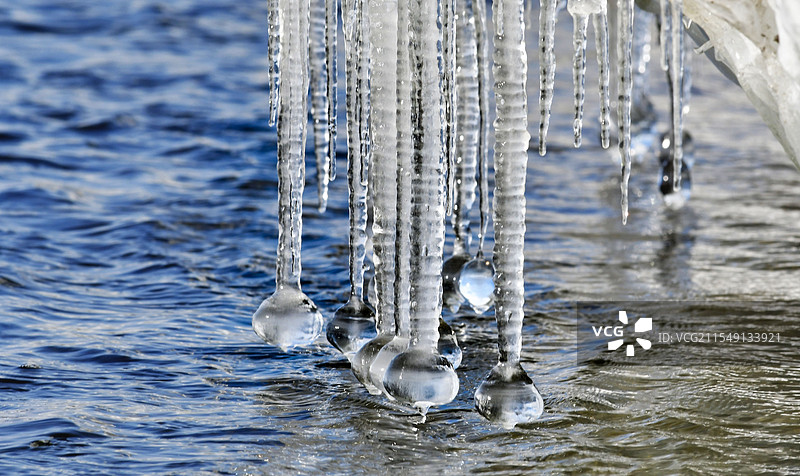 松花江冰挂图片素材