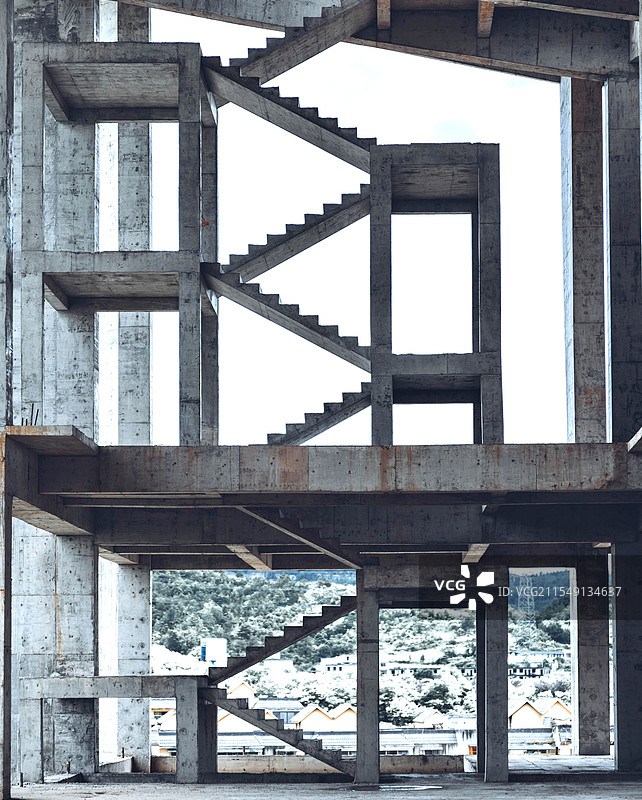 未完工的建筑 贵龙港图片素材