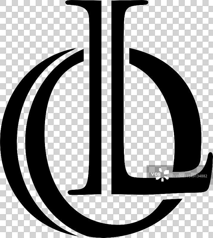 奢华的字母首字母logo模板图片素材