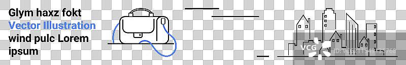 时尚的单肩包，配有蓝色肩带和现代设计图片素材