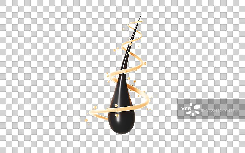 头发护发养发概念3D渲染图片素材