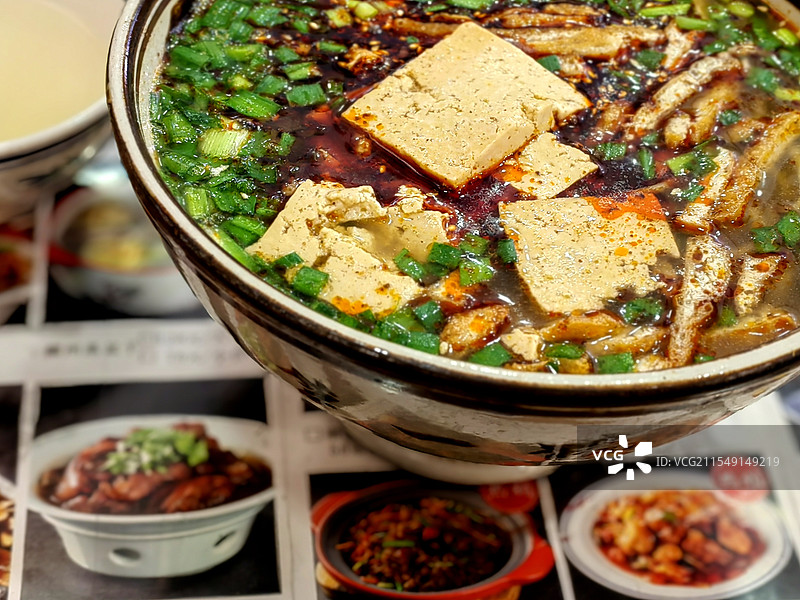 咸汤面特写图片素材