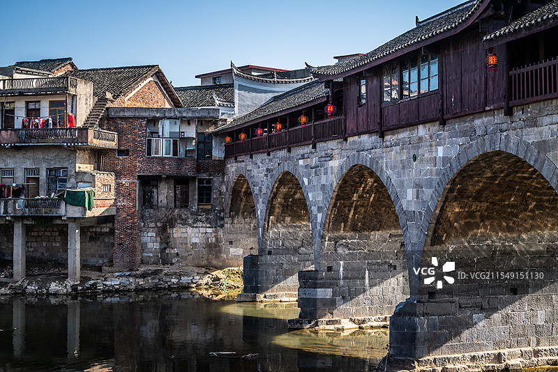 新邵县洪桥古桥图片素材