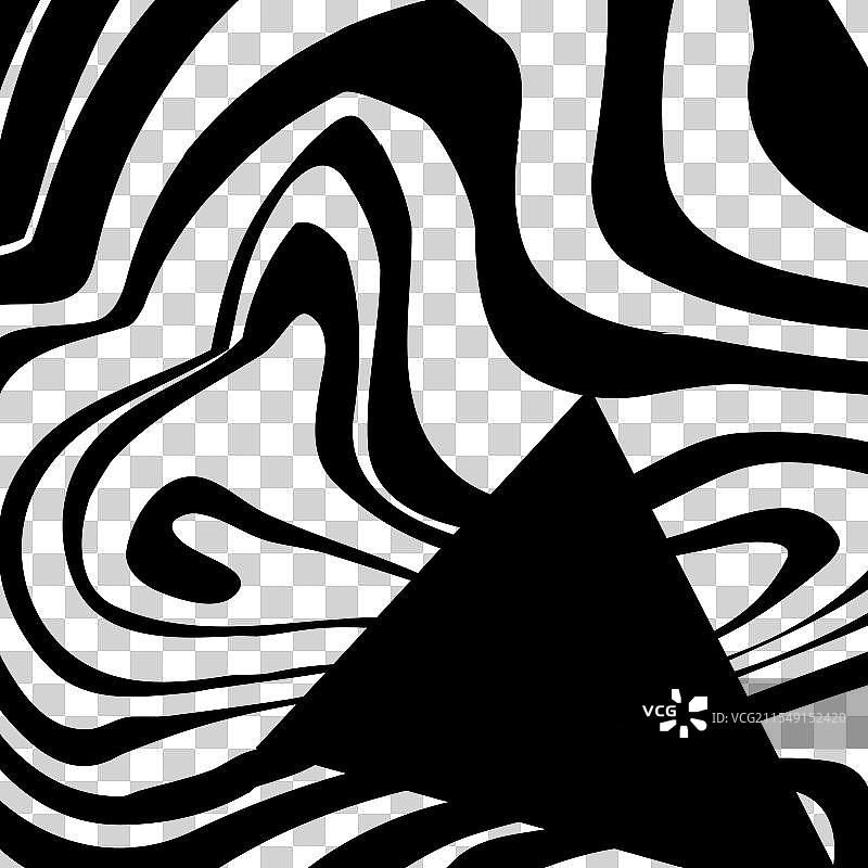 旋转的催眠黑白螺旋单色图案图片素材