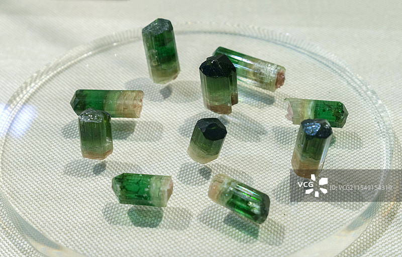 碧玺  意大利产 山东地质博物馆图片素材