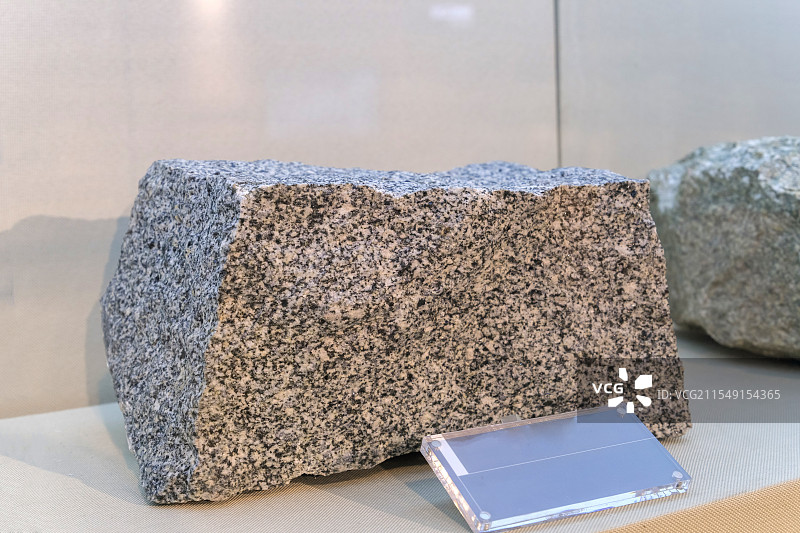 石英闪长岩 济南市莱芜产 山东地质博物馆图片素材