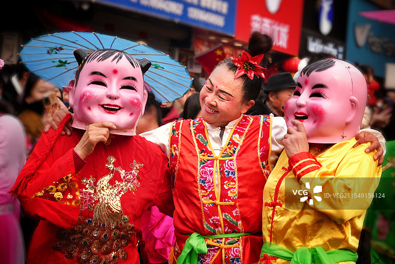 《喜庆面具》图片素材