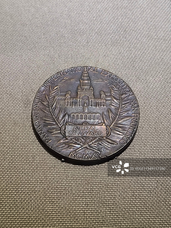 美国旧金山巴拿马万国博览金奖奖牌图片素材