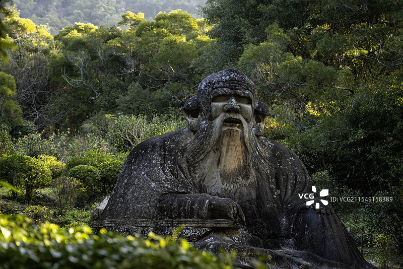 泉州清源山老君造像老子雕像道家思想图片素材