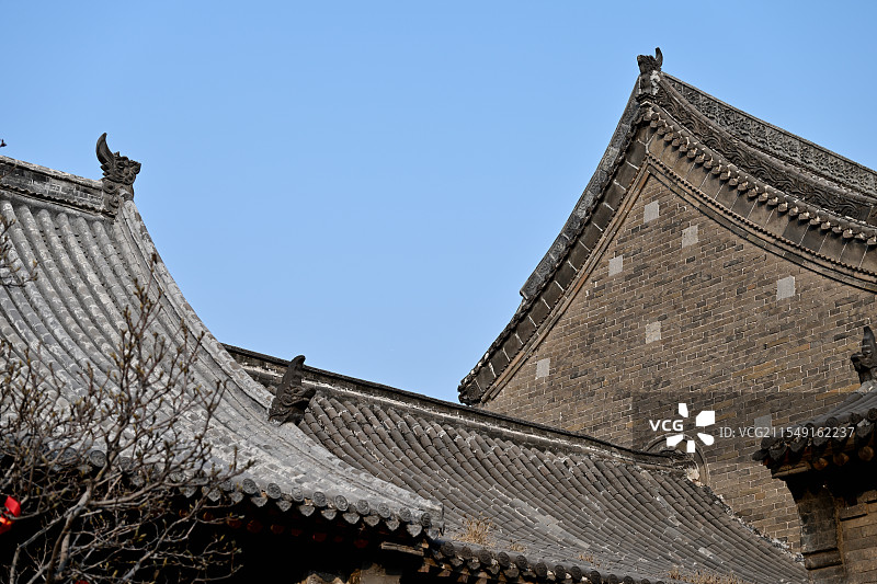 飞檐翘角，进士第，马氏庄园，安阳，河南图片素材