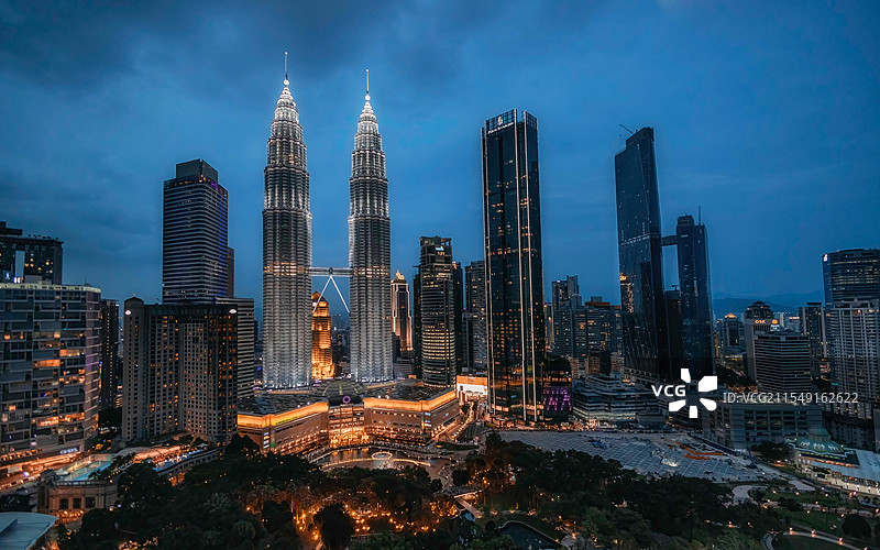 马来西亚吉隆坡双子塔图片素材