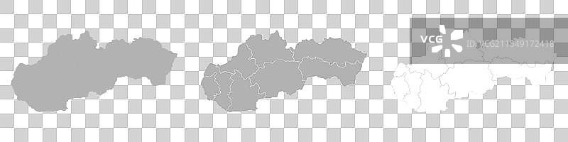 斯洛伐克地图集，包括主要地图和区域地图图片素材