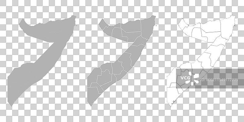 索马里地图集，包括主要地图和区域地图图片素材