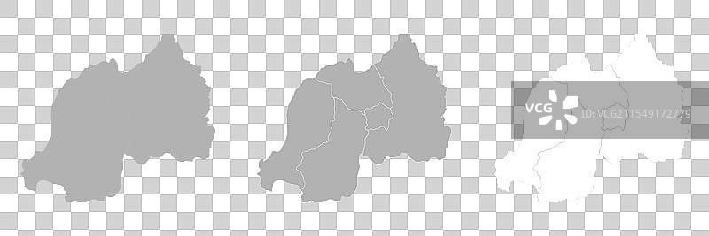 卢旺达地图集，包括主地图和区域地图图片素材