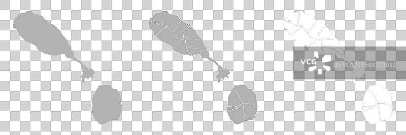 圣基茨地图集，包括主地图和其他地图图片素材