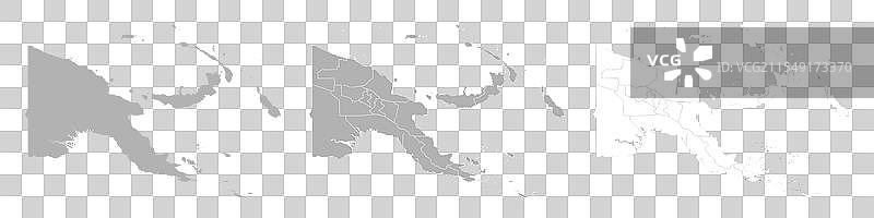 巴布亚新几内亚地图集，包括主地图和其他地图图片素材