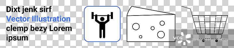 健身食品和购物概念图片素材