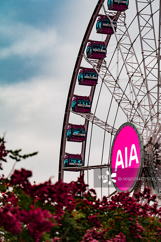 香港中环摩天轮图片素材