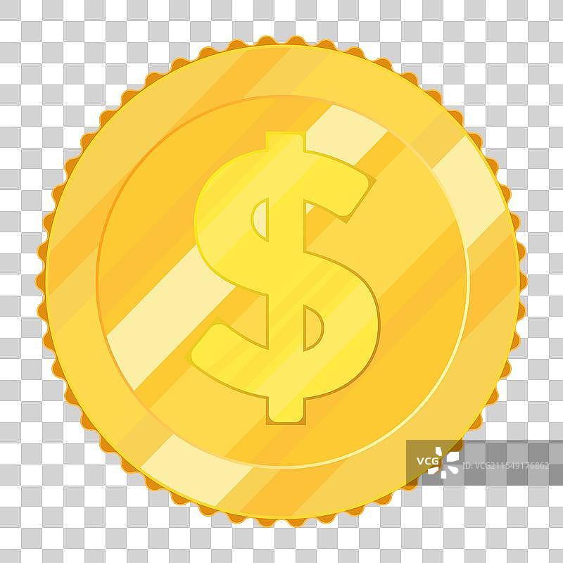 金币和美元符号按层次组织在一起，展现全球化主题图片素材